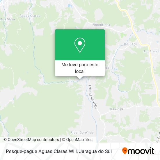 Pesque-pague Águas Claras Will mapa