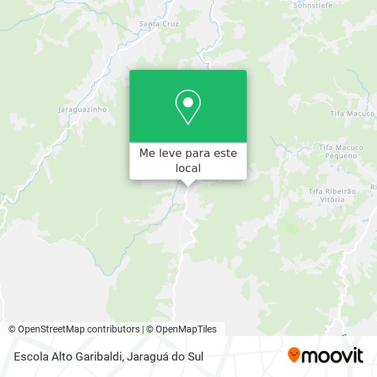 Escola Alto Garibaldi mapa