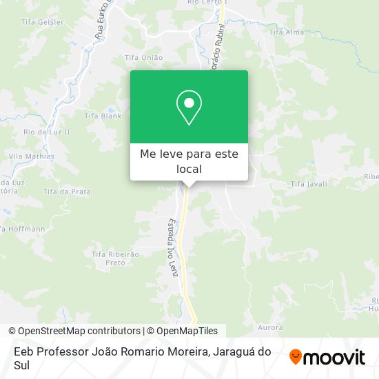 Eeb Professor João Romario Moreira mapa