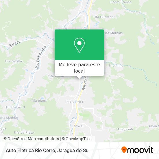Auto Eletrica Rio Cerro mapa