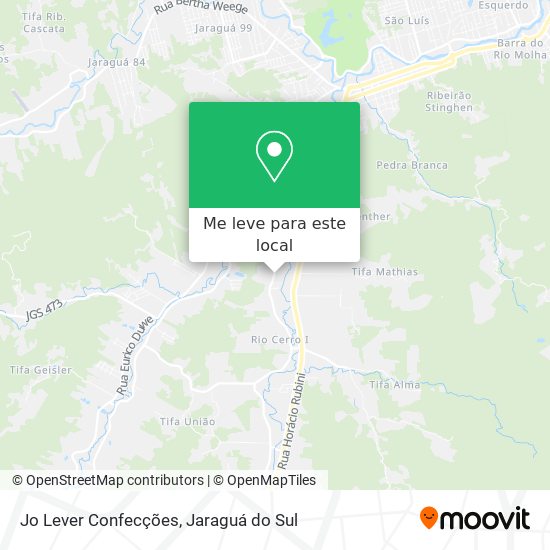 Jo Lever Confecções mapa