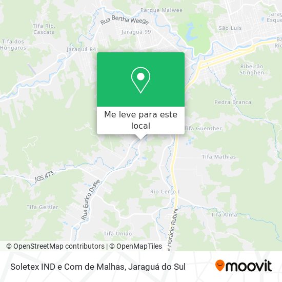 Soletex IND e Com de Malhas mapa