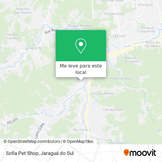 Sofia Pet Shop mapa