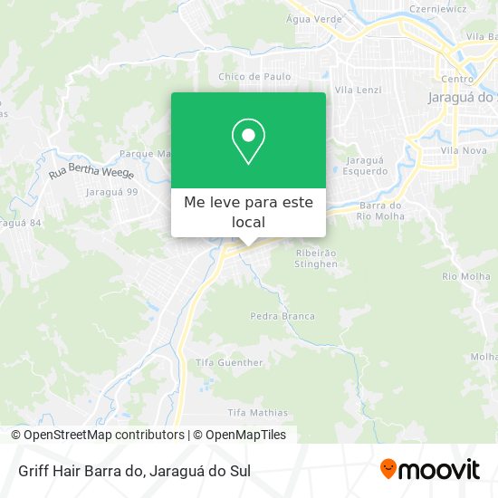 Griff Hair Barra do mapa