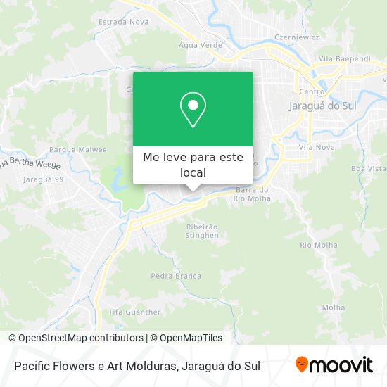 Pacific Flowers e Art Molduras mapa