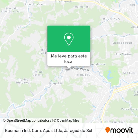 Baumann Ind. Com. Aços Ltda mapa