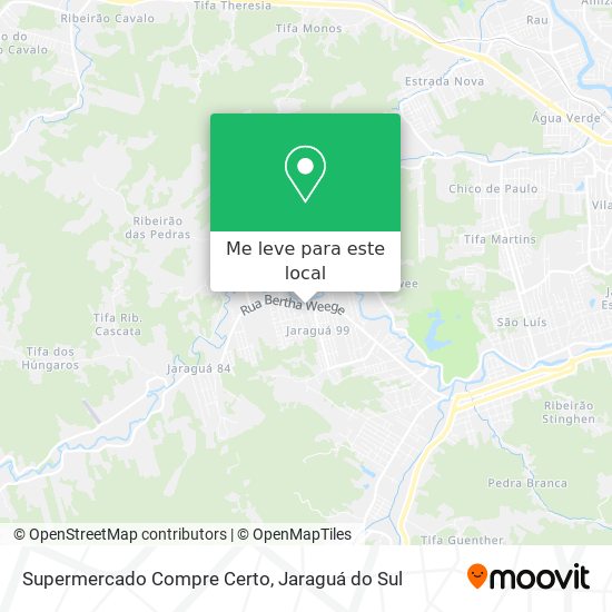 Supermercado Compre Certo mapa