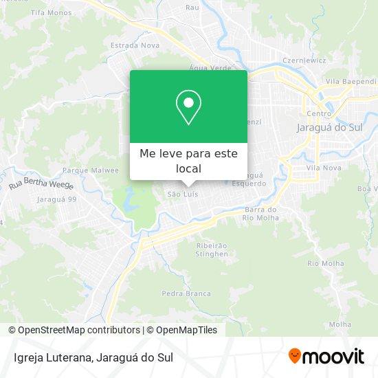 Igreja Luterana mapa