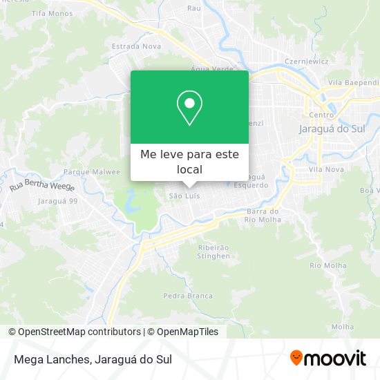 Mega Lanches mapa