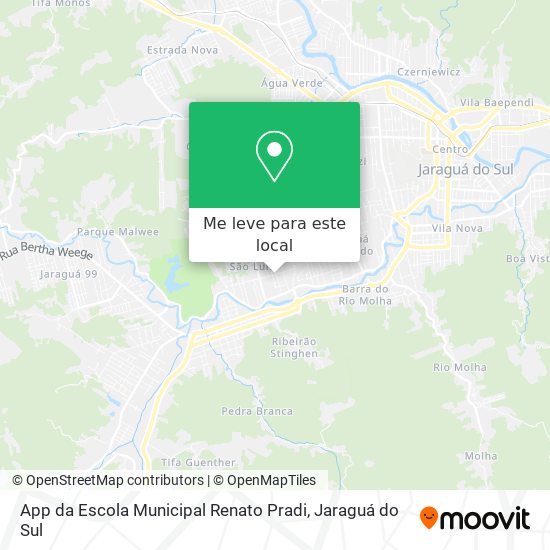 App da Escola Municipal Renato Pradi mapa