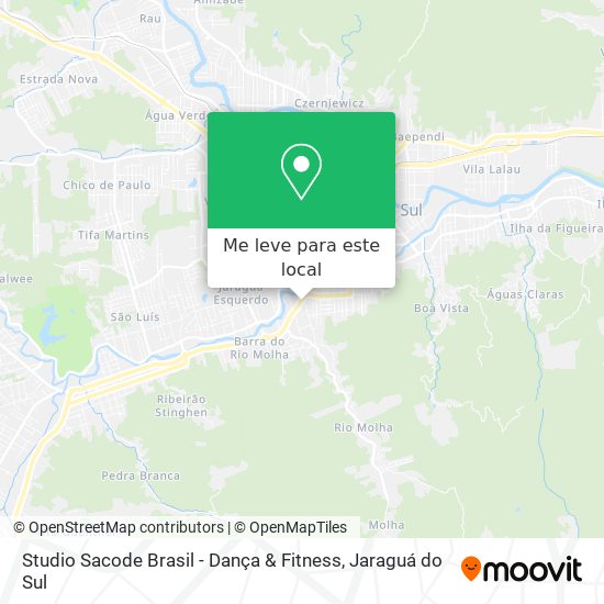 Studio Sacode Brasil - Dança & Fitness mapa