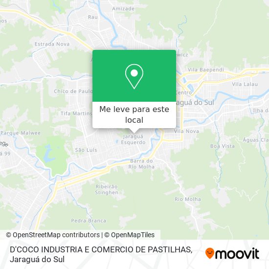 D'COCO INDUSTRIA E COMERCIO DE PASTILHAS mapa