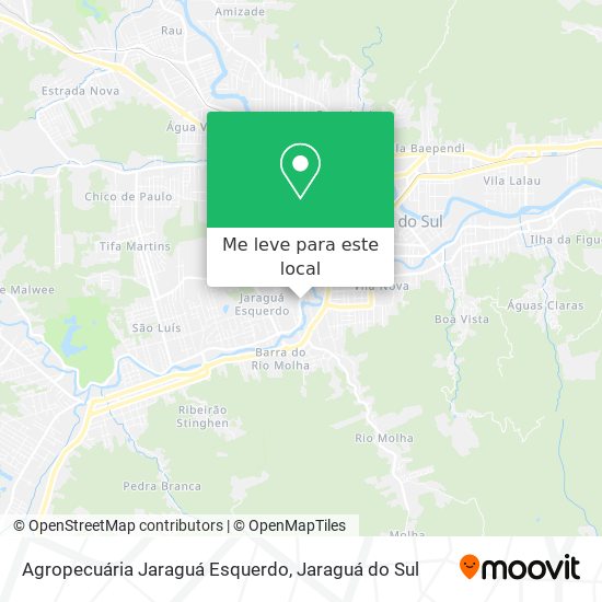 Agropecuária Jaraguá Esquerdo mapa