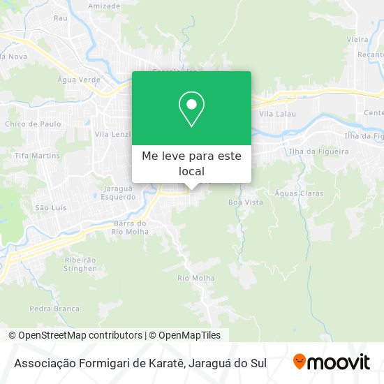 Associação Formigari de Karatê mapa