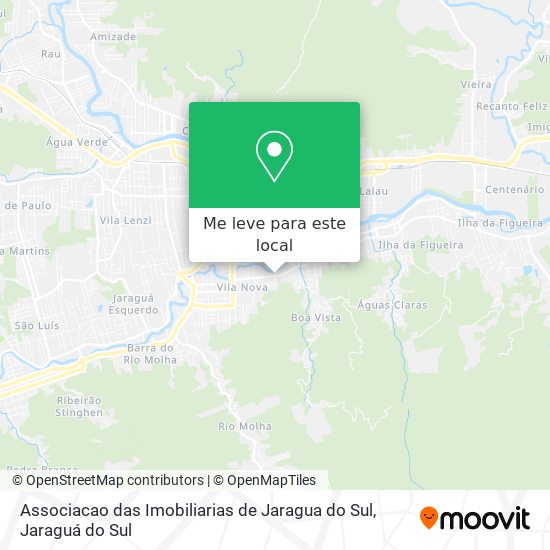 Associacao das Imobiliarias de Jaragua do Sul mapa