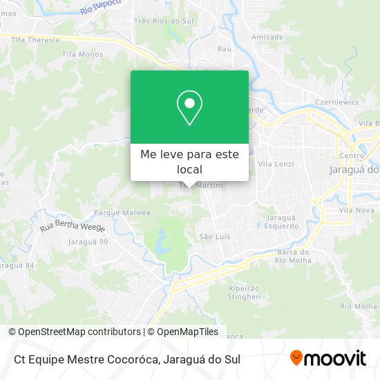 Ct Equipe Mestre Cocoróca mapa