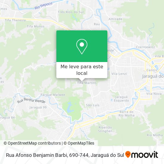 Rua Afonso Benjamin Barbi, 690-744 mapa