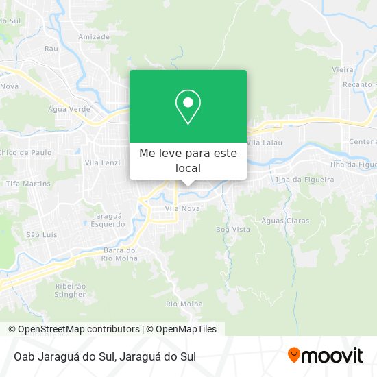 Oab Jaraguá do Sul mapa