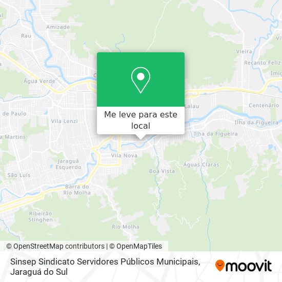 Sinsep Sindicato Servidores Públicos Municipais mapa