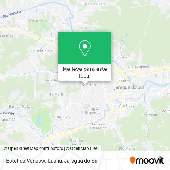 Estética Vanessa Luana mapa