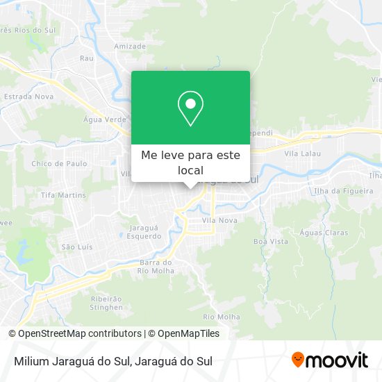 Milium Jaraguá do Sul mapa