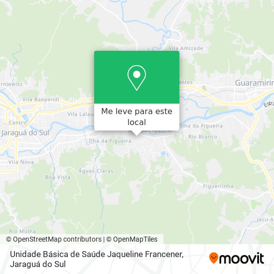 Unidade Básica de Saúde Jaqueline Francener mapa