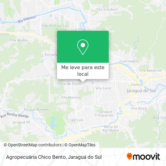 Agropecuária Chico Bento mapa