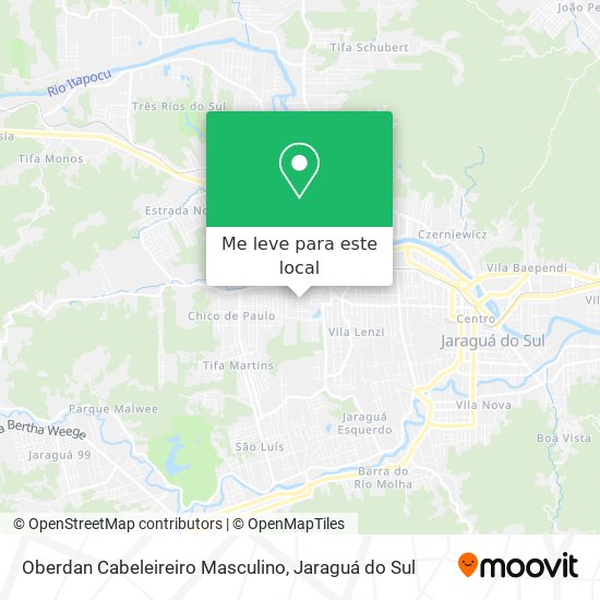 Oberdan Cabeleireiro Masculino mapa