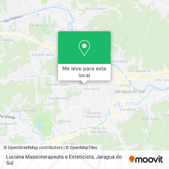 Luciana Massoterapeuta e Esteticista mapa