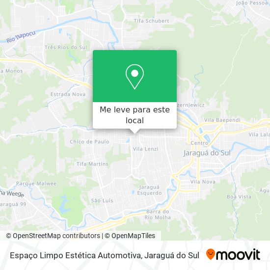 Espaço Limpo Estética Automotiva mapa