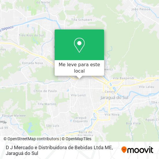 D J Mercado e Distribuidora de Bebidas Ltda ME mapa