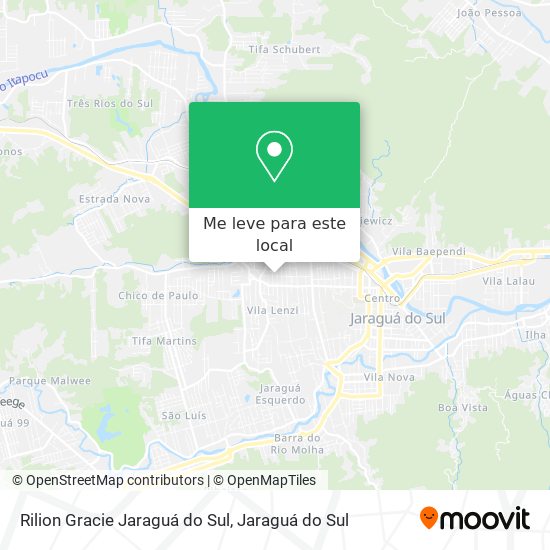Rilion Gracie Jaraguá do Sul mapa