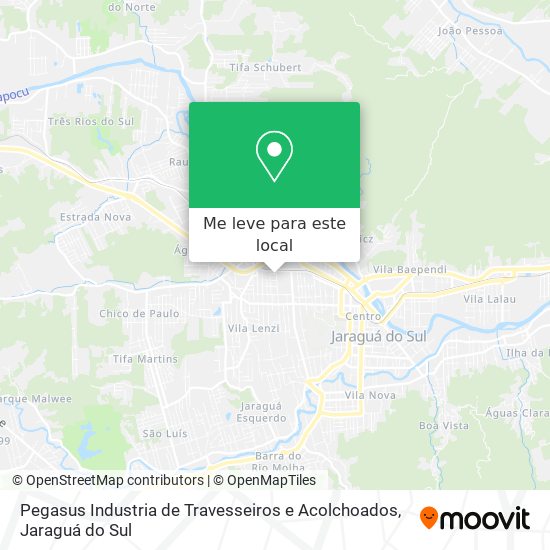 Pegasus Industria de Travesseiros e Acolchoados mapa