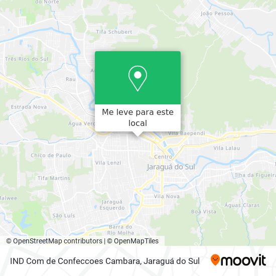 IND Com de Confeccoes Cambara mapa