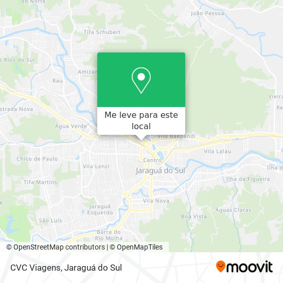 CVC Viagens mapa