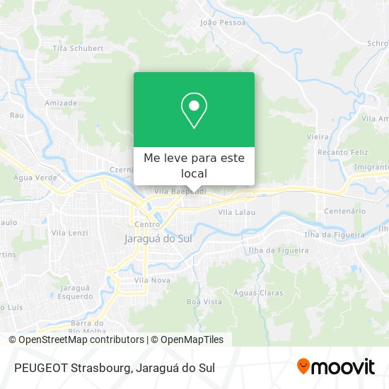 PEUGEOT Strasbourg mapa