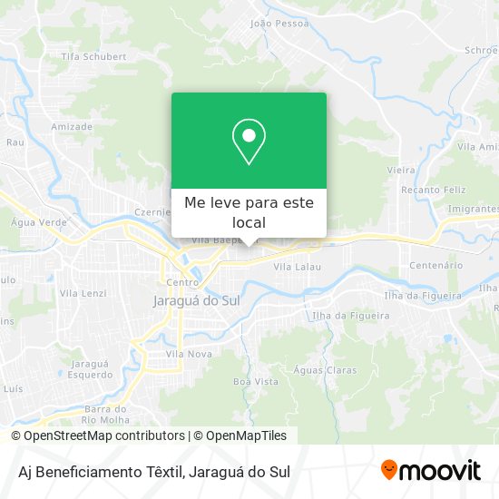 Aj Beneficiamento Têxtil mapa