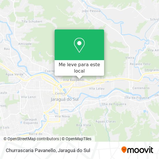 Churrascaria Pavanello mapa