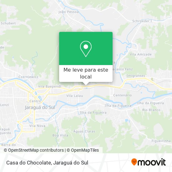 Casa do Chocolate mapa