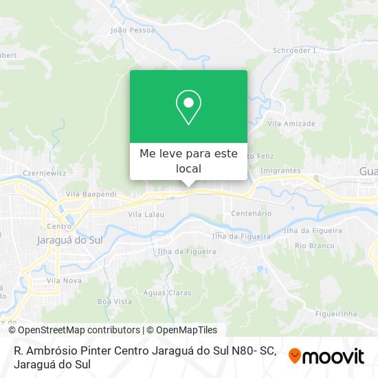 R. Ambrósio Pinter Centro Jaraguá do Sul N80- SC mapa