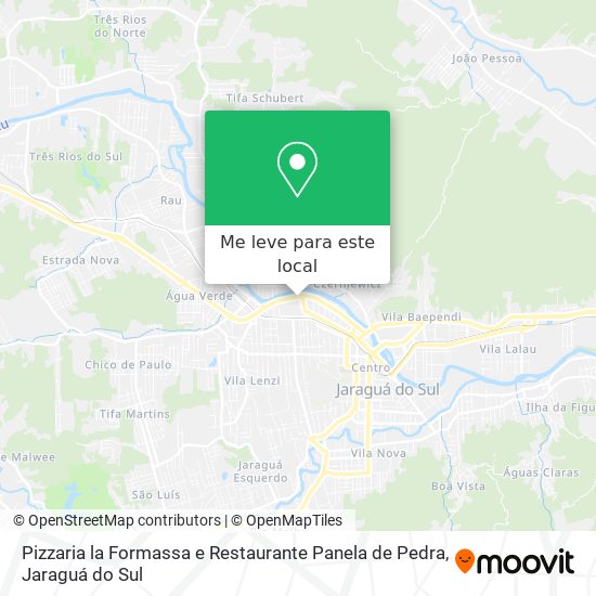 Pizzaria la Formassa e Restaurante Panela de Pedra mapa