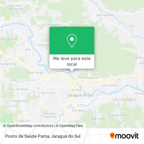 Posto de Saúde Pama mapa