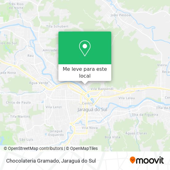 Chocolateria Gramado mapa