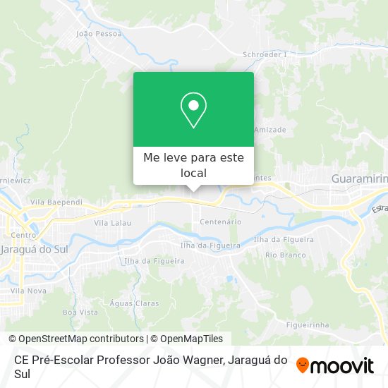 CE Pré-Escolar Professor João Wagner mapa