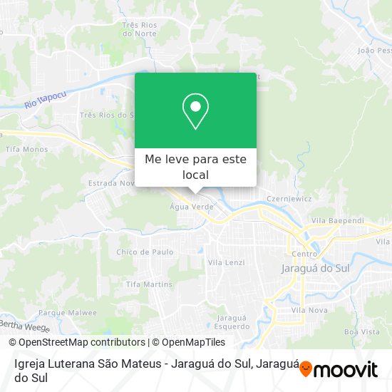 Igreja Luterana São Mateus - Jaraguá do Sul mapa