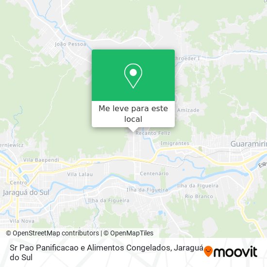 Sr Pao Panificacao e Alimentos Congelados mapa