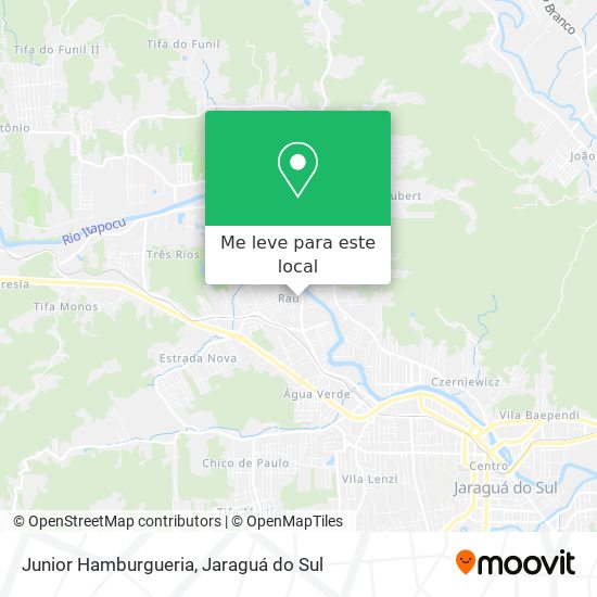 Junior Hamburgueria mapa