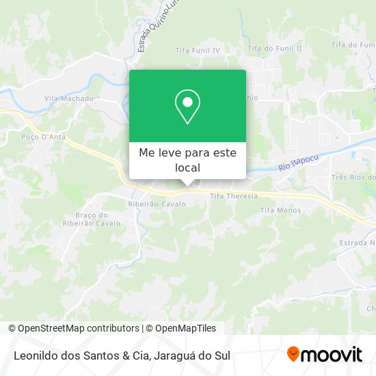 Leonildo dos Santos & Cia mapa