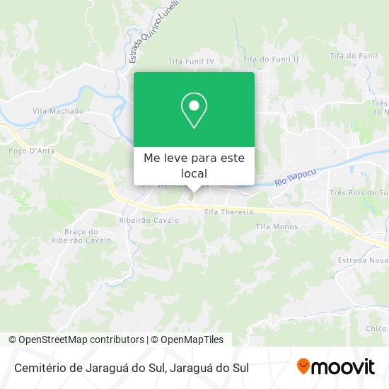 Cemitério de Jaraguá do Sul mapa