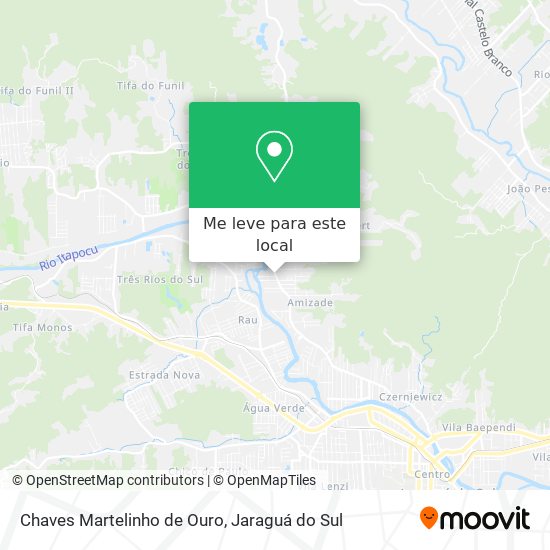 Chaves Martelinho de Ouro mapa